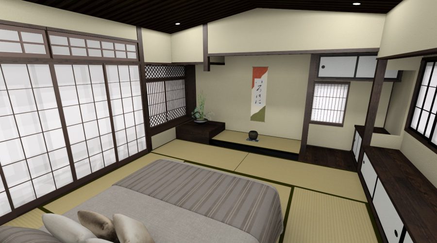 京都古民家再生プロジェクト ３Dモデル 04